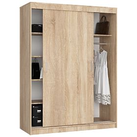 ARMADIO SCORREVOLE 150 cm CLP MONO ROVERE SONOMA