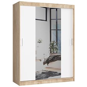 ARMADIO SCORREVOLE 150cm CLP SONOMA / BIANCO
