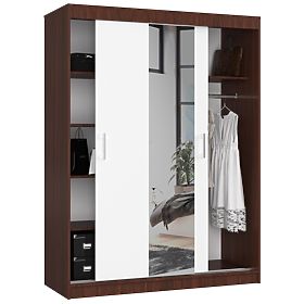 ARMADIO SCORREVOLE 150cm CLP WENGE / BIANCO