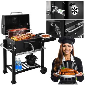 Barbecue a carbone da giardino con coperchio MEJOR