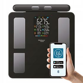 Bilancia da bagno analitica 15 parametri Apple Health Google Fit SCALA WEBBER, WEBBER