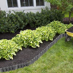 Bordura da giardino RIBERA antracite 280 cm