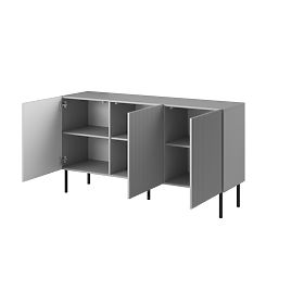 Cassettiera ASENSIO KM-1 grigio chiaro, gambe: nero (2p=1ks)