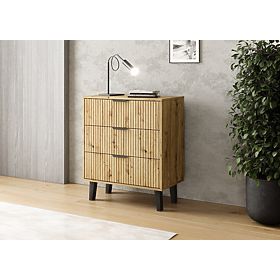 Cassettiera Scandi 3S SLIM Rovere Artisan
