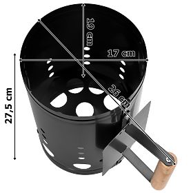 Ciminiera per accensione barbecue KORTEN