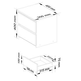 COMÒ CL2 2SZ CLP PK GRAFITE GRIGIO / ROVERE ARTIGIANO