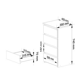 COMÒ CL4 PK ROVERE ARTISAN / BIANCO