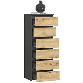 COMÒ CL6 PK GRAFITE GRIGIO / ROVERE ARTIGIANO