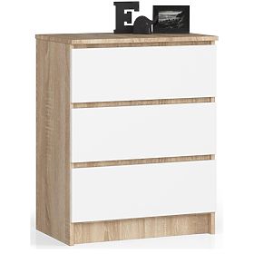 COMÒ K 60 cm 3 CASSETTI PK SONOMA / BIANCO