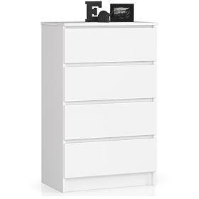 COMÒ K 60 cm 4 CASSETTI PK BIANCO