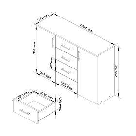 COMÒ K45 PK BIANCO / ROVERE SONOMA