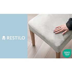 Copertura per sedia RESTILO SENTO colore grigio liscio stile classico