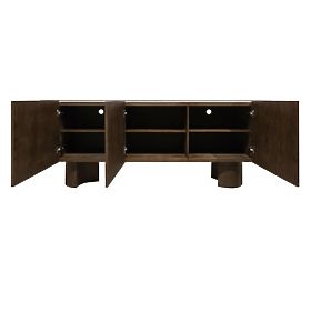 Credenza a tre ante Coria, noce scuro/spiek