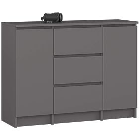 CREDENZA K100 2D 3SZ PK GRAFITE GRIGIO