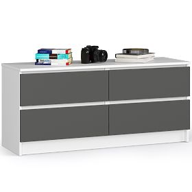 CREDENZA K120 4SZ CLP PK BIANCA / GRIGIA