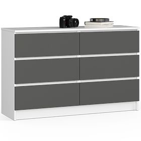 CREDENZA K120 6SZ CLP PK BIANCA / GRIGIA