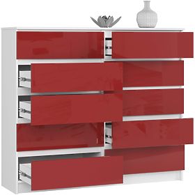 CREDENZA K140 10SZ CLP PK ROSSO LUCIDO
