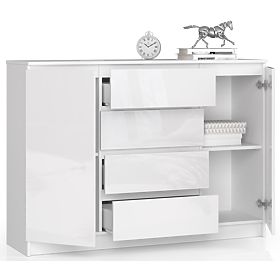 CREDENZA K140 2D 4SZ CLP BIANCO LUCIDO