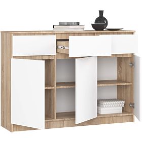 CREDENZA K140 3D 3SZ CLP PK SONOMA / BIANCO
