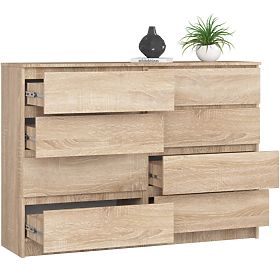 CREDENZA K140 8 CASSETTI CLP PK ROVERE SONOMA