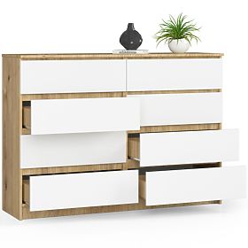 CREDENZA K140 8SZ CLP ROVERE ARTISAN / BIANCO