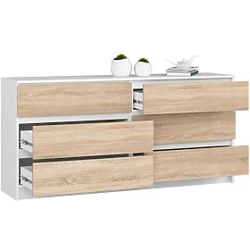 CREDENZA K160 6SZ CLP PK BIANCA / SONOMA