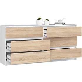 CREDENZA K160 6SZ CLP PK BIANCA / SONOMA
