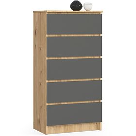 CREDENZA K60 5SZ CLP PK ROVERE ARTISAN / GRIGIO