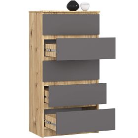 CREDENZA K60 5SZ CLP PK ROVERE ARTISAN / GRIGIO