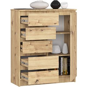 CREDENZA K80 1D 5SZ PK ROVERE ARTISAN