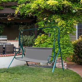 Cuscino per altalena da giardino 120 x 93 cm grigio ModernHome