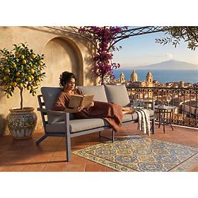 Divano da giardino 3 posti MISTERIOSO comodo divano per balcone 190cm