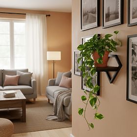 Fioriera da parete mensola sospesa per piante decorazione loft diamante ModernHome, MODERNHOME