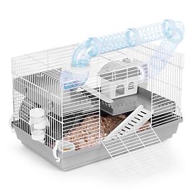 Gabbia per criceti, cavie e roditori con accessori completi