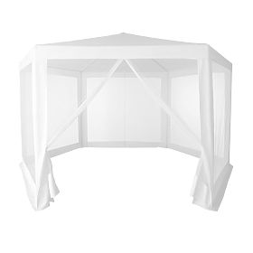 Gazebo da giardino 2x2x2 m con zanzariera bianco MultiGarden, MultiGarden