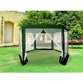 Gazebo da giardino 2x2x2 m con zanzariera verde MultiGarden