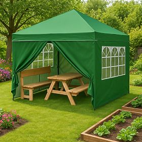 Gazebo da giardino 3x3 m automatico con 4 pareti laterali MultiGarden