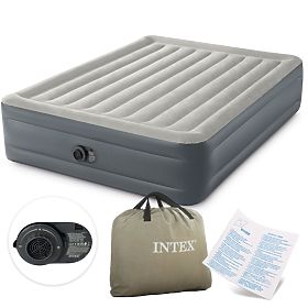 Grande materasso gonfiabile 203x152 cm con pompa integrata INTEX 64126, INTEX