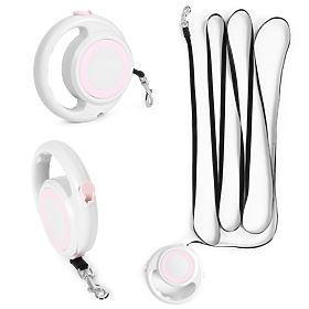 Guinzaglio automatico per cane o gatto con blocco, lunghezza 4,2 m, PETSI