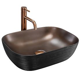 Lavabo da mobile Rea Belinda COPPER BRUSH / Nero