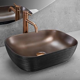 Lavabo da mobile Rea Belinda COPPER BRUSH / Nero