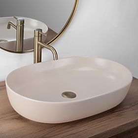 Lavabo da mobile Rea CLEO 61 BEIGE MATT, Rea