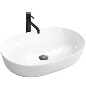 Lavabo da mobile Rea Cleo 61 Bianco, Rea