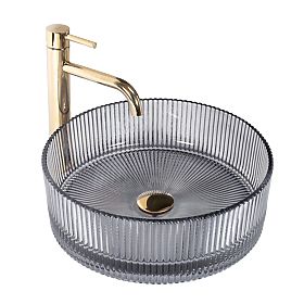 Lavabo da mobile Rea Ingrid 36 Grigio