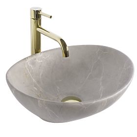 Lavabo da mobile Rea Sofia Beige Matt, Rea
