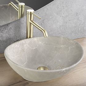 Lavabo da mobile Rea Sofia Beige Matt, Rea