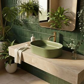 Lavabo da mobile Rea Vanda Pistachio Matt