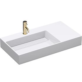 Lavabo in conglomerato Archi 75 CM bianco, Rea