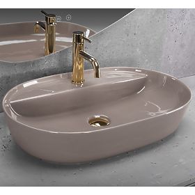 Lavabo REA Aura 61 Beige Lucido, Rea