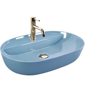 Lavabo REA Aura 61 L.Blue Shiny, Rea